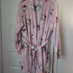 Hello Kitty Pink Floral Robe